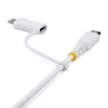 StarTech.com 1m (3ft) 2-in-1 Rugged USB-C Charging Cable with Lightning Adapter, 30W/60W (3A), Apple MFi Certified, Braided USB C Charger Cord for iPhone/iPad/Android