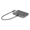 StarTech.com USB-C to Quad-Monitor Workstation Adapter, 4K 60Hz DisplayPort, 140W PD Passthrough for Laptop Charging, USB Port for Wireless Keyboard / Mouse, TAA