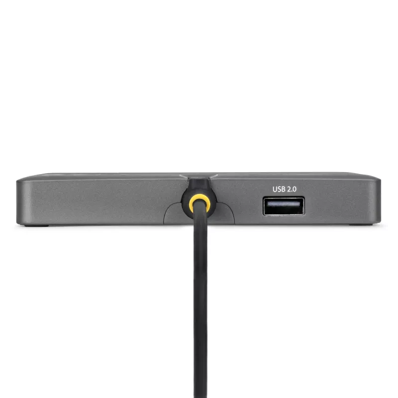StarTech.com USB-C to Quad-Monitor Workstation Adapter, 4K 60Hz DisplayPort, 140W PD Passthrough for Laptop Charging, USB Port for Wireless Keyboard / Mouse, TAA