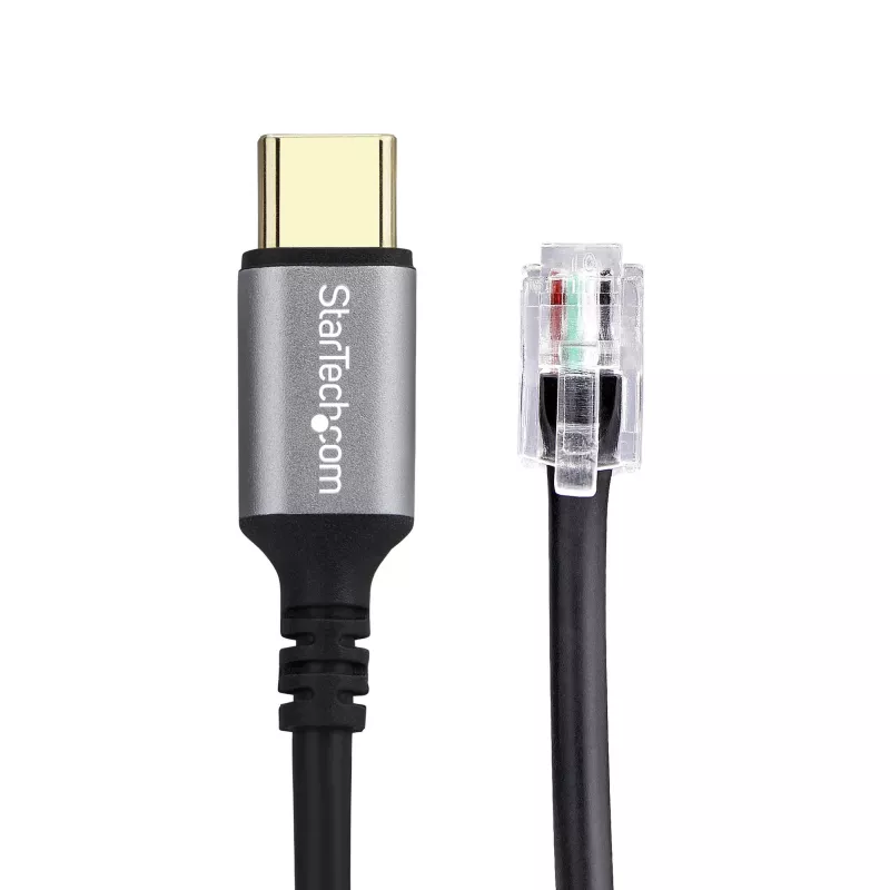 StarTech.com UR9-HEADSET-ADAPTER cable gender changer USB-C RJ-9 Black