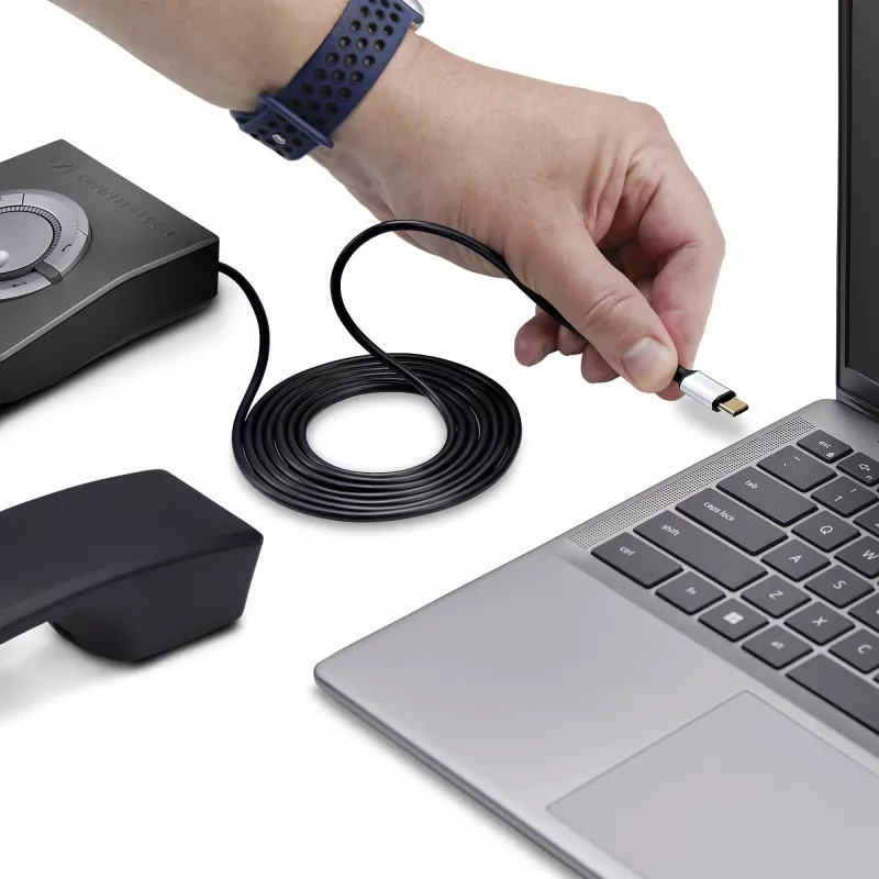 StarTech.com UR9-HEADSET-ADAPTER cable gender changer USB-C RJ-9 Black