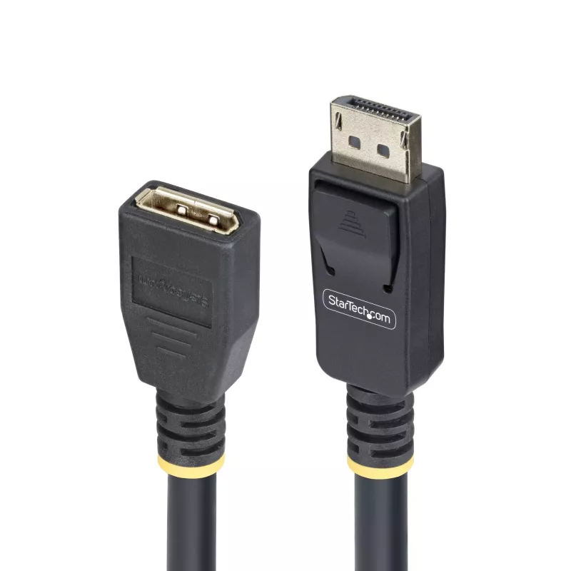 StarTech.com 10ft (3m) DisplayPort 1.4 Extension Cable, DP 1.4 Port Saver Cable, 8K 60Hz, DP Male to Female Extension Adapter Cord, DisplayPort Extension Cable, TPE Jacket, M/F