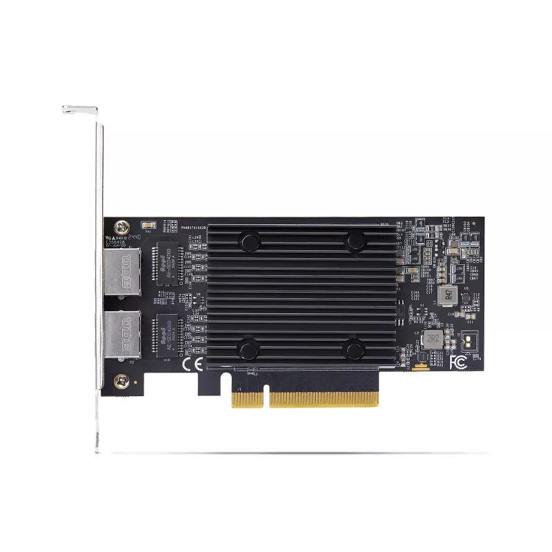 StarTech.com 2-Port PCIe 10Gb Ethernet Network Card, 10GbE Network Interface Card, Broadcom BCM57416 Chipset, Dual RJ45 10GBase-T/Gigabit, NIC Card, TAA