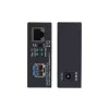 StarTech.com Gigabit Ethernet Copper-to-Fiber Media Converter, SM LC, 20km, 10/100/1000 Mbps, RJ45 to LC, Full Metal, 9K Jumbo Frames, TAA Compliant