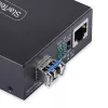 StarTech.com Gigabit Ethernet Copper-to-Fiber Media Converter, SM LC, 20km, 10/100/1000 Mbps, RJ45 to LC, Full Metal, 9K Jumbo Frames, TAA Compliant