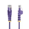 StarTech.com 1.5m Purple Slim CAT6 Ethernet Cable, Snagless, 100W PoE, UTP, LSZH, 28AWG Pure Bare Copper Wire, Slim RJ45 Network Patch Cord w/Strain Reliefs, Individually Tested