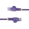 StarTech.com 2.5m Purple Slim CAT6 Ethernet Cable, Snagless, 100W PoE, UTP, LSZH, 28AWG Pure Bare Copper Wire, Slim RJ45 Network Patch Cord w/Strain Reliefs, Individually Tested