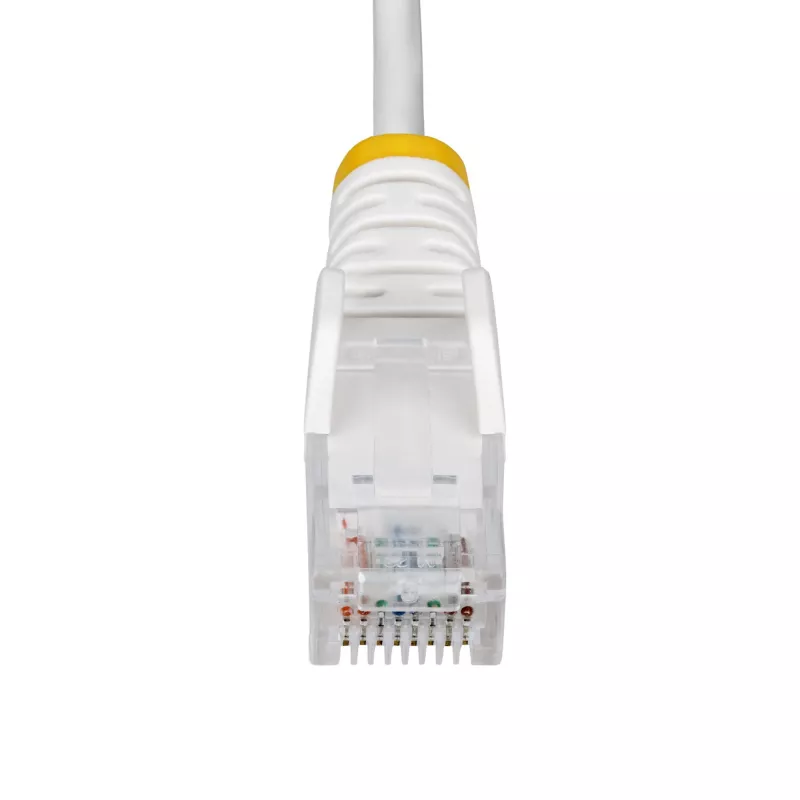 StarTech.com 3m White Slim CAT6 Ethernet Cable, Snagless, 100W PoE, UTP, LSZH, 28AWG Pure Bare Copper Wire, Slim RJ45 Network Patch Cord w/Strain Reliefs, Individually Tested