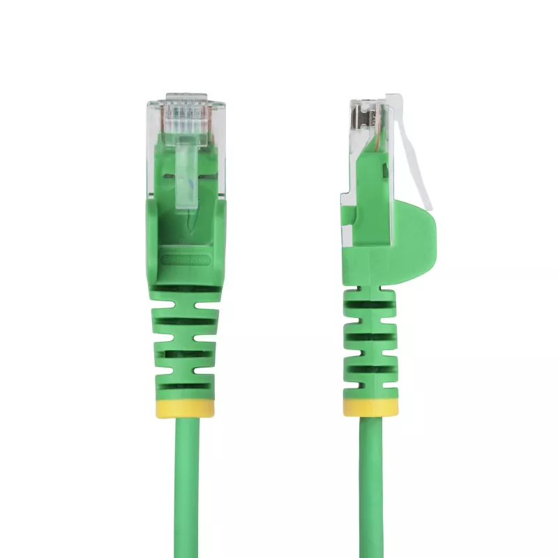 StarTech.com 3m Green Slim CAT6 Ethernet Cable, Snagless, 100W PoE, UTP, LSZH, 28AWG Pure Bare Copper Wire, Slim RJ45 Network Patch Cord w/Strain Reliefs, Individually Tested