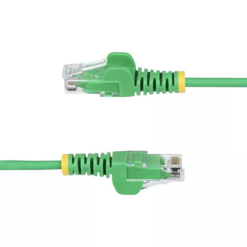 StarTech.com 3m Green Slim CAT6 Ethernet Cable, Snagless, 100W PoE, UTP, LSZH, 28AWG Pure Bare Copper Wire, Slim RJ45 Network Patch Cord w/Strain Reliefs, Individually Tested