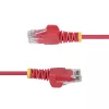 StarTech.com 3m Red Slim CAT6 Ethernet Cable, Snagless, 100W PoE, UTP, LSZH, 28AWG Pure Bare Copper Wire, Slim RJ45 Network Patch Cord w/Strain Reliefs, Individually Tested