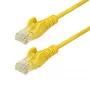 StarTech.com 5m Yellow Slim CAT6 Ethernet Cable, Snagless, 100W PoE, UTP, LSZH, 28AWG Pure Bare Copper Wire, Slim RJ45 Network Patch Cord w/Strain Reliefs, Individually Tested