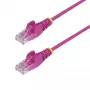 StarTech.com 5m Pink Slim CAT6 Ethernet Cable, Snagless, 100W PoE, UTP, LSZH, 28AWG Pure Bare Copper Wire, Slim RJ45 Network Patch Cord w/Strain Reliefs, Individually Tested