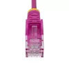 StarTech.com 5m Pink Slim CAT6 Ethernet Cable, Snagless, 100W PoE, UTP, LSZH, 28AWG Pure Bare Copper Wire, Slim RJ45 Network Patch Cord w/Strain Reliefs, Individually Tested