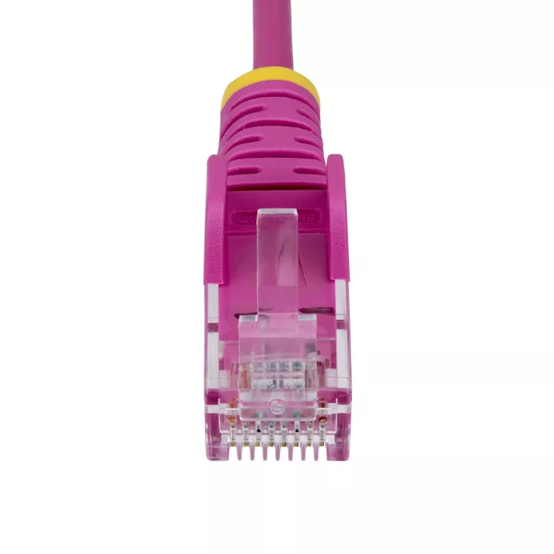 StarTech.com 5m Pink Slim CAT6 Ethernet Cable, Snagless, 100W PoE, UTP, LSZH, 28AWG Pure Bare Copper Wire, Slim RJ45 Network Patch Cord w/Strain Reliefs, Individually Tested