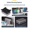 StarTech.com 4-Port Multi-Device USB-C Charger, 240W Total, Single Port 140W EPR, PD 3.1, Screw Locking Ports, Boardrooms, Bracket incl. for Surface Mounting