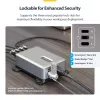 StarTech.com 4-Port Multi-Device USB-C Charger, 240W Total, Single Port 140W EPR, PD 3.1, Screw Locking Ports, Boardrooms, Bracket incl. for Surface Mounting