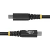 StarTech.com 2m (6ft) USB4 Cable, 20Gbps, USB-IF Certified USB-C Cable, 240W PD EPR, 4K 120Hz DP 1.4, TPE Jacket, Black USB-C Cord