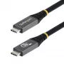 StarTech.com 1m (3ft) USB4 Cable, 80Gbps, USB-IF Certified USB-C Cable, 240W PD, 8K 120Hz/4K 240Hz DP2.1 DP80, TPE Jacket, Thunderbolt 4 Compatible - Black USB-C Cord