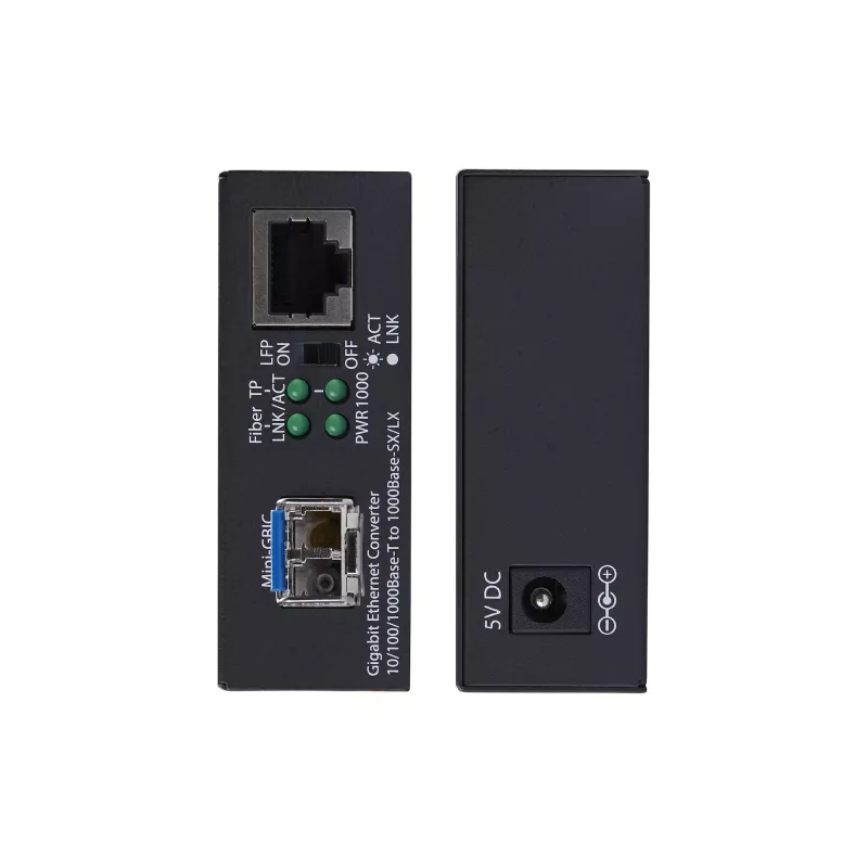 StarTech.com Gigabit Ethernet Copper-to-Fiber Media Converter, SM LC, 40km, 10/100/1000 Mbps, RJ45 to LC, Full Metal, 9K Jumbo Frames, TAA Compliant