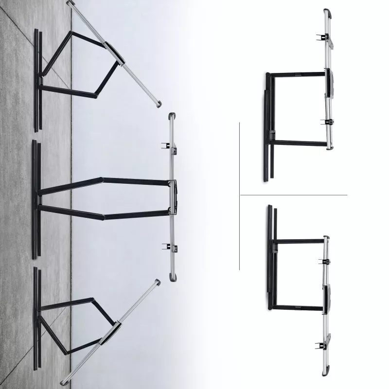 StarTech.com Ultra-Slim Articulating TV Wall Mount for up to 65-inch and 99lb/45kg Flat Screens, VESA 600x400, TAA-Compliant Low-Profile Bracket