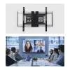 StarTech.com Ultra-Slim Articulating TV Wall Mount for up to 65-inch and 99lb/45kg Flat Screens, VESA 600x400, TAA-Compliant Low-Profile Bracket