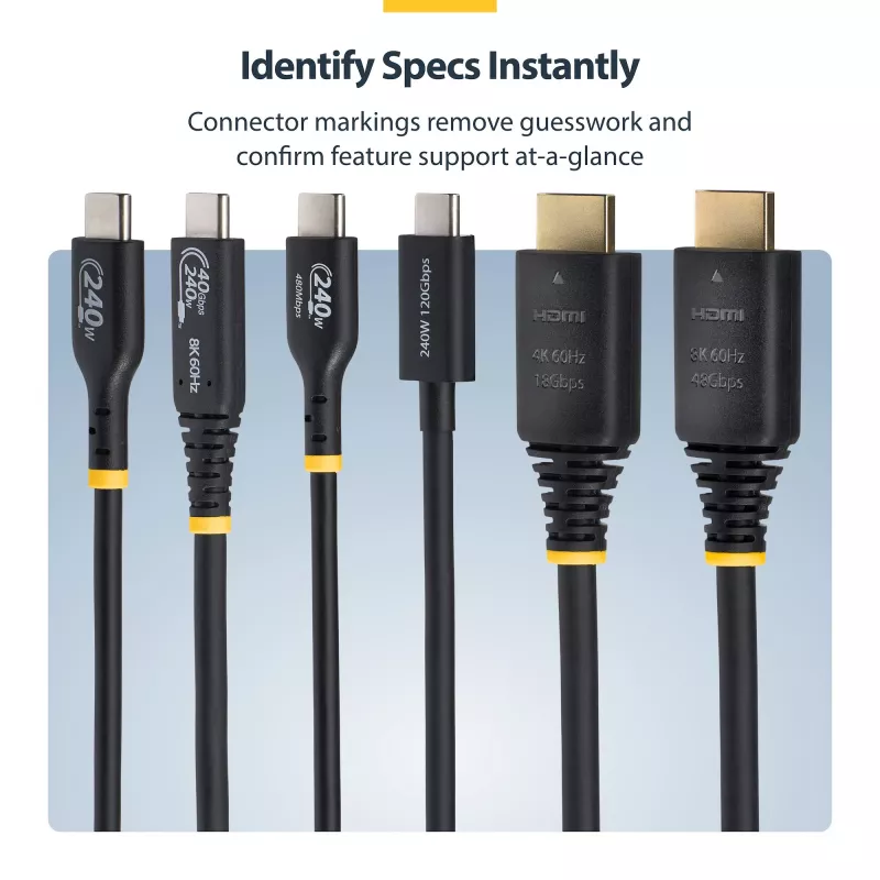 StarTech.com HDMI21-CBL-8K60-50CM HDMI cable 0.5 m HDMI Type A (Standard) Black
