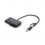 StarTech.com USB-C/USB-A to M.2 NVMe and 2.5in/3.5in SATA Adapter, 10Gbps, Tool-Free External SSD Hard Drive Reader, B+M/M-Key