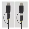 StarTech.com USB-C/USB-A to M.2 NVMe and 2.5in/3.5in SATA Adapter, 10Gbps, Tool-Free External SSD Hard Drive Reader, B+M/M-Key