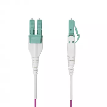 StarTech.com 50m (164ft) LC to LC (UPC) OM4 Multimode Fiber Optic Cable, Erika Violet, 50/125µm, 40G/100G, LOMMF/VCSEL, Uniboot Fiber Jumper Cord, OFNR Riser Rated
