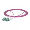 StarTech.com 50m (164ft) LC to LC (UPC) OM4 Multimode Fiber Optic Cable, Erika Violet, 50/125µm, 40G/100G, LOMMF/VCSEL, Uniboot Fiber Jumper Cord, OFNR Riser Rated