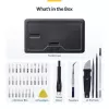 StarTech.com 40-Piece Computer Repair Toolkit for Laptop/PC/Electronics/Phone, 30-Bit Precision Screwdriver Set, Removable Lid with Magnetic Pad, Prying Tools