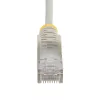 StarTech.com 25cm Gray Slim CAT6 Ethernet Cable, Snagless, 100W PoE, UTP, LSZH, 28AWG Pure Bare Copper Wire, Slim RJ45 Network Patch Cord w/Strain Reliefs, Individually Tested