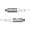 StarTech.com 1m (3ft) USB4 Cable, 80Gbps, USB-IF Certified USB-C Cable, 240W PD, 8K 120Hz/4K 240Hz DP2.1 DP80, TPE Jacket, Thunderbolt 4 Compatible - White USB-C Cord