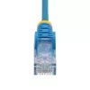 StarTech.com 25cm Blue Slim CAT6 Ethernet Cable, Snagless, 100W PoE, UTP, LSZH, 28AWG Pure Bare Copper Wire, Slim RJ45 Network Patch Cord w/Strain Reliefs, Individually Tested