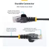 StarTech.com 25cm Orange Slim CAT6 Ethernet Cable, Snagless, 100W PoE, UTP, LSZH, 28AWG Pure Bare Copper Wire, Slim RJ45 Network Patch Cord w/Strain Reliefs, Individually Tested