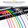 StarTech.com 25cm Orange Slim CAT6 Ethernet Cable, Snagless, 100W PoE, UTP, LSZH, 28AWG Pure Bare Copper Wire, Slim RJ45 Network Patch Cord w/Strain Reliefs, Individually Tested