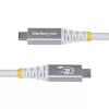 StarTech.com 3m (10ft) USB4 Cable, 20Gbps, USB-IF Certified USB-C Cable, 60W PD, 4K 120Hz DP 1.4, TPE Jacket, White USB-C Cord