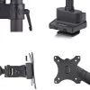 StarTech.com Desk Mount Monitor Arm, Up to 40-inch Screen/17.6lb (8kg), Mechanical Spring-Assisted Arm, C-Clamp/Grommet, Top-Down Installation, Toolless Adjustment