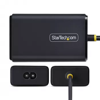 StarTech.com 65W USB-C Laptop Charger, 1.5m Tethered USB-C Cable, Power Adapter Brick for Dell, XPS, HP ProBook, MacBook Pro, Microsoft Surface Pro