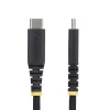 StarTech.com 2m (6ft) USB-C Charging Cable, 60W (3A) PD, Dual-Layer Braided Nylon/TPE Jacket, Rugged USB C Charging Cord, USB 2.0 Laptop Charger Cable