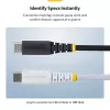 StarTech.com 30cm (1ft) USB-C Charging Cable, 60W (3A) PD, Dual-Layer Braided Nylon/TPE Jacket, Rugged USB C Charging Cord, USB 2.0 Laptop Charger Cable