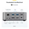 StarTech.com Thunderbolt 5 Docking Station, DP / HDMI, Triple Monitor Dock up to 4K 144Hz or Dual 8K 60Hz, 5x USB Ports, 140W Laptop Charging