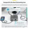 StarTech.com Thunderbolt 5 Docking Station, DP / HDMI, Triple Monitor Dock up to 4K 144Hz or Dual 8K 60Hz, 5x USB Ports, 140W Laptop Charging