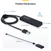 StarTech.com 4-Port USB-A Hub, 5Gbps, Bus Powered, USB-A to 4x USB-A Mini Hub, Extra Long 2ft/61cm Host Cable, PCR Plastic, Portable Desktop / Laptop USB Hub