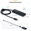 StarTech.com 4-Port USB-C Hub, 5Gbps, Bus Powered, USB-C to 4x USB-A Mini Hub, Extra Long 2ft/61cm Host Cable, PCR Plastic, Portable Desktop / Laptop USB Hub