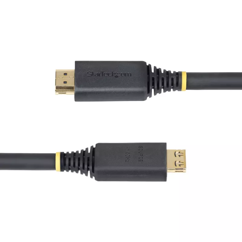 StarTech.com HDMI2-CABLE-GRIP-15M HDMI cable HDMI Type A (Standard) Black