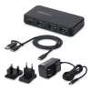 StarTech.com 4-Port USB-C and USB-A Hub, 5Gbps, Self-Powered, 2-in-1 USB-C and USB-A Host Cable, 1x USB-C and 3x USB-A (1x BC 1.2), 36W Power Adapter Included