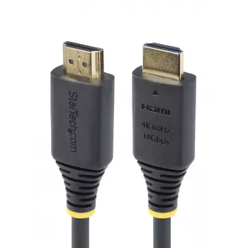 StarTech.com 8ft (2.4m) Premium Certified High Speed HDMI Cable, 4K 60Hz/1440p 144Hz, HDR10/HDCP 2.2/ARC, 18Gbps, UHD HDMI 2.0 Cord for TV/Monitor/Display, TPE Jacket