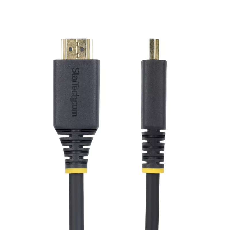 StarTech.com 8ft (2.4m) Premium Certified High Speed HDMI Cable, 4K 60Hz/1440p 144Hz, HDR10/HDCP 2.2/ARC, 18Gbps, UHD HDMI 2.0 Cord for TV/Monitor/Display, TPE Jacket